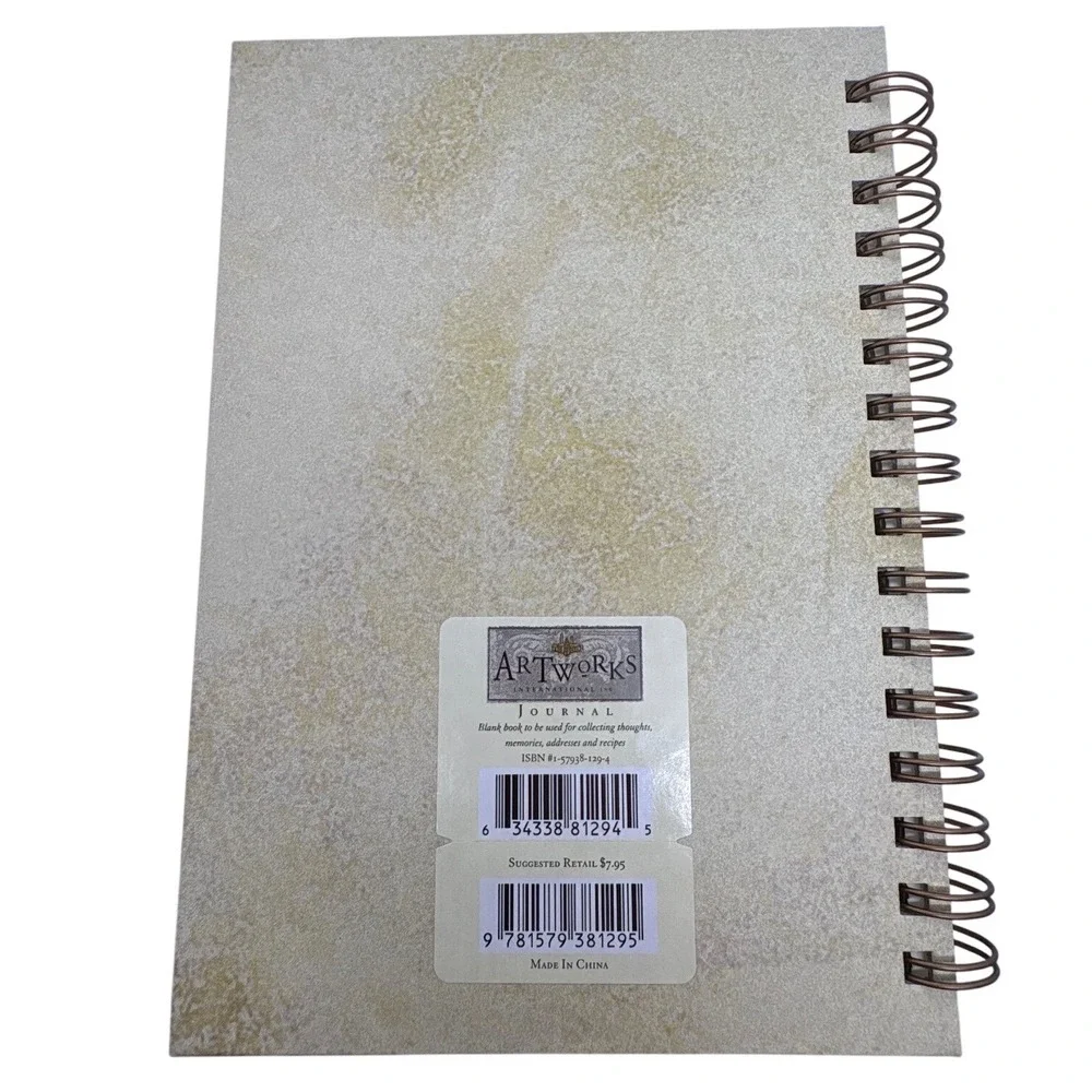 Footprints in the Sand Spiral Journal Lined Notebook Confirmation Graduation